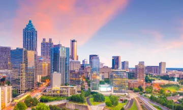 Photo of Atlanta skyzone at sunset