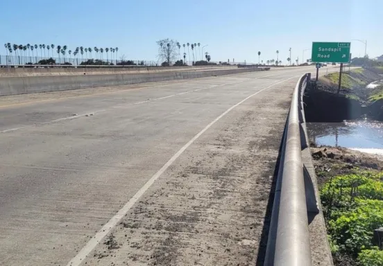 San Jose Bridge with Sandspit Rd exit in the background