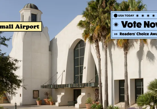 Vote SBA for best small airport. 