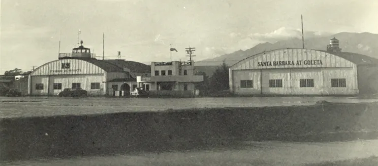 Western Aero Hangars 1941 as seen from Fairview Road