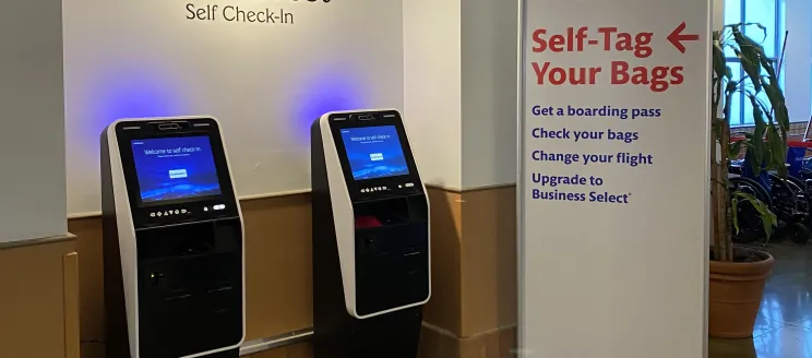 Southwest Check In Kiosks at SBA