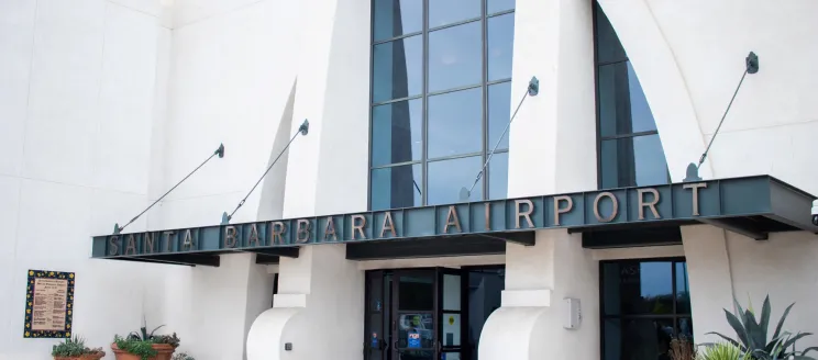 The front of the SBA terminal entrance