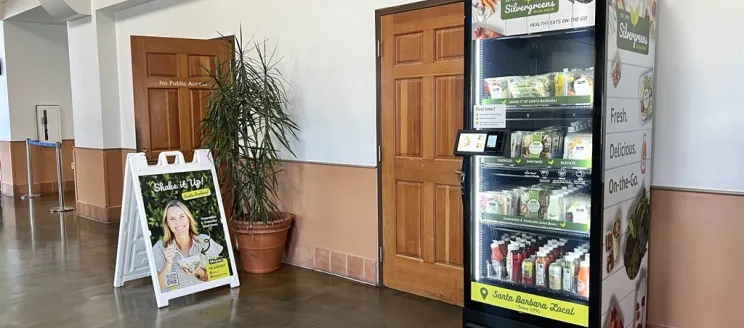 Silvergreens fridge at Gate 2 in the Terminal