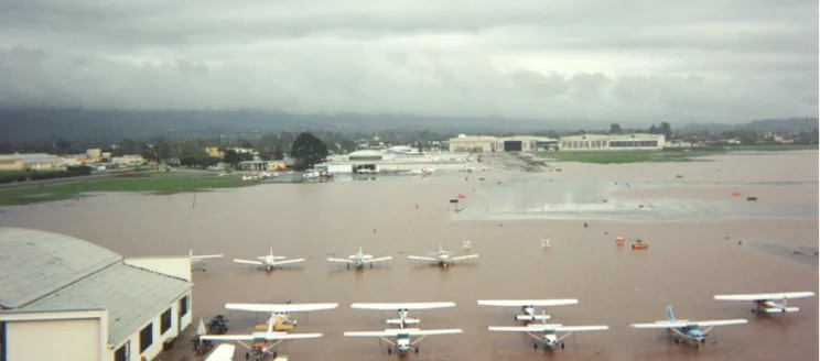 Flooding on airfield