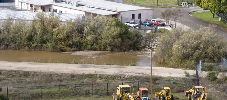 Tecolotito Creek flooding