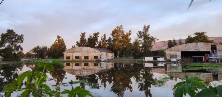 Flooding at General Western Aero Hangars