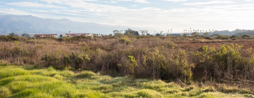 John T. Rickard Terminal viewed from Goleta Slough