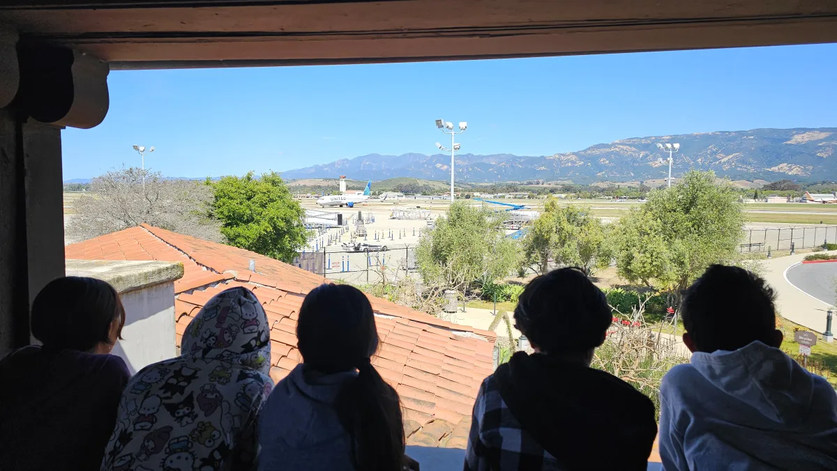 observation deck at SBA