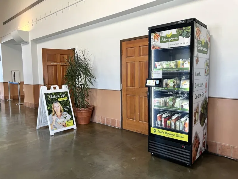 Silvergreens fridge at Gate 2 in the Terminal