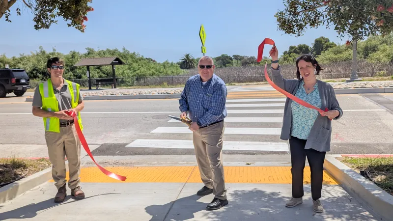 Ribbon cutting for SBA crosswalk