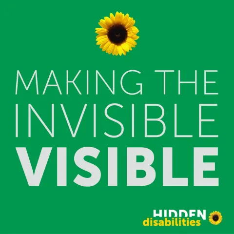 Image of a sunflower with the text: "Making the Invisible Visible"