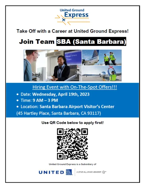 Flyer promoting UGE Hiring Event