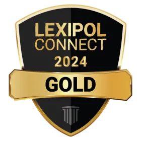 Badge with the title "Lexipol Connect 2024 Gold"